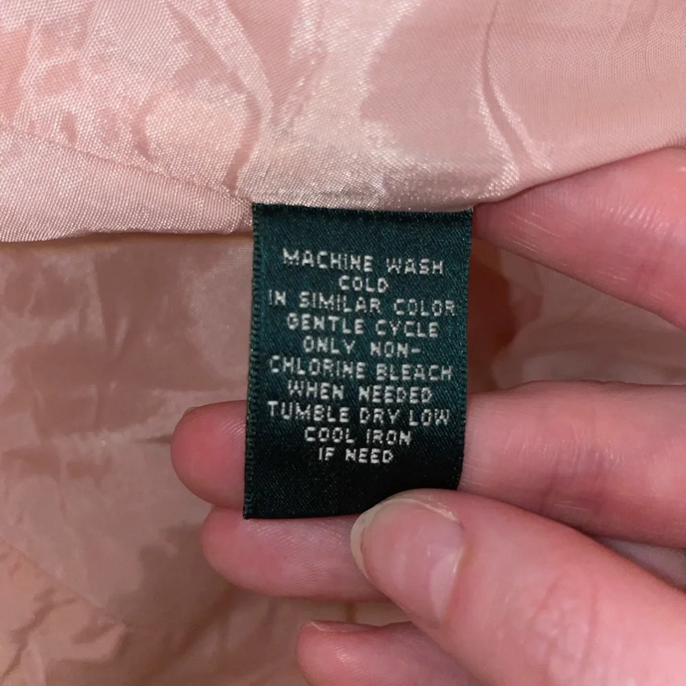 Lauren Ralph Lauren Pink Quilted Coat Snap Up Jacket - Womens - Size Medium (M) - Picture 5 of 6